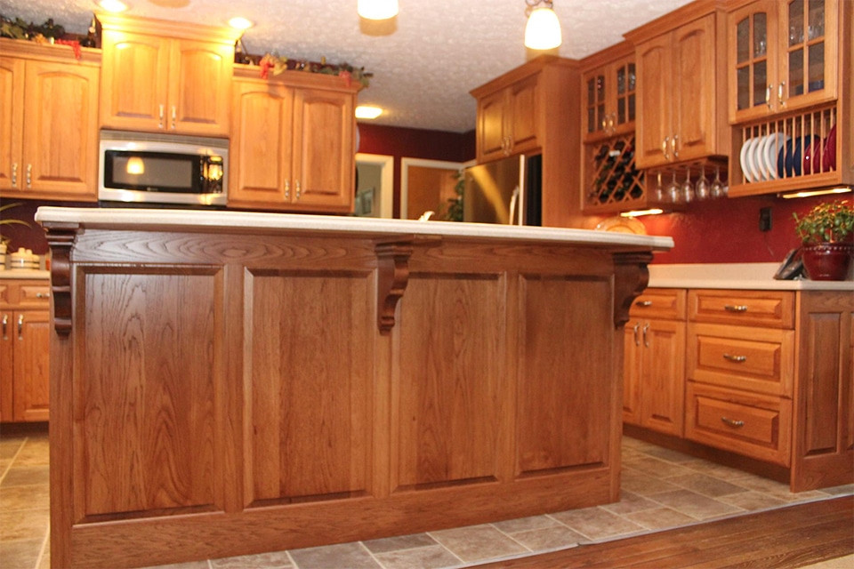 Wood Kitchen Island Installation in Indianapolis IN